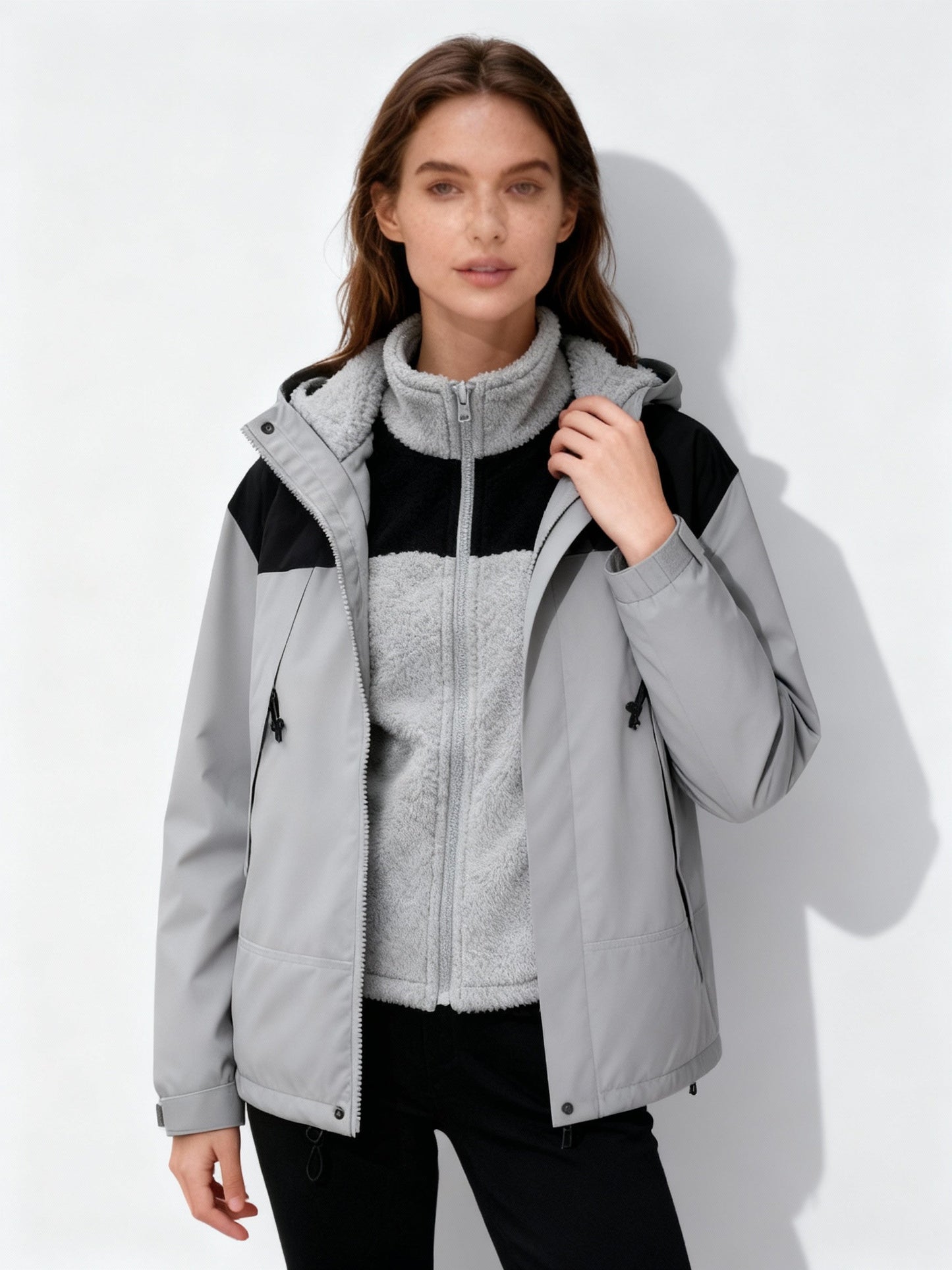 Veste polaire pratique chaude à capuche