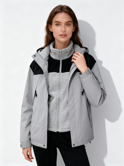 Veste polaire pratique chaude à capuche