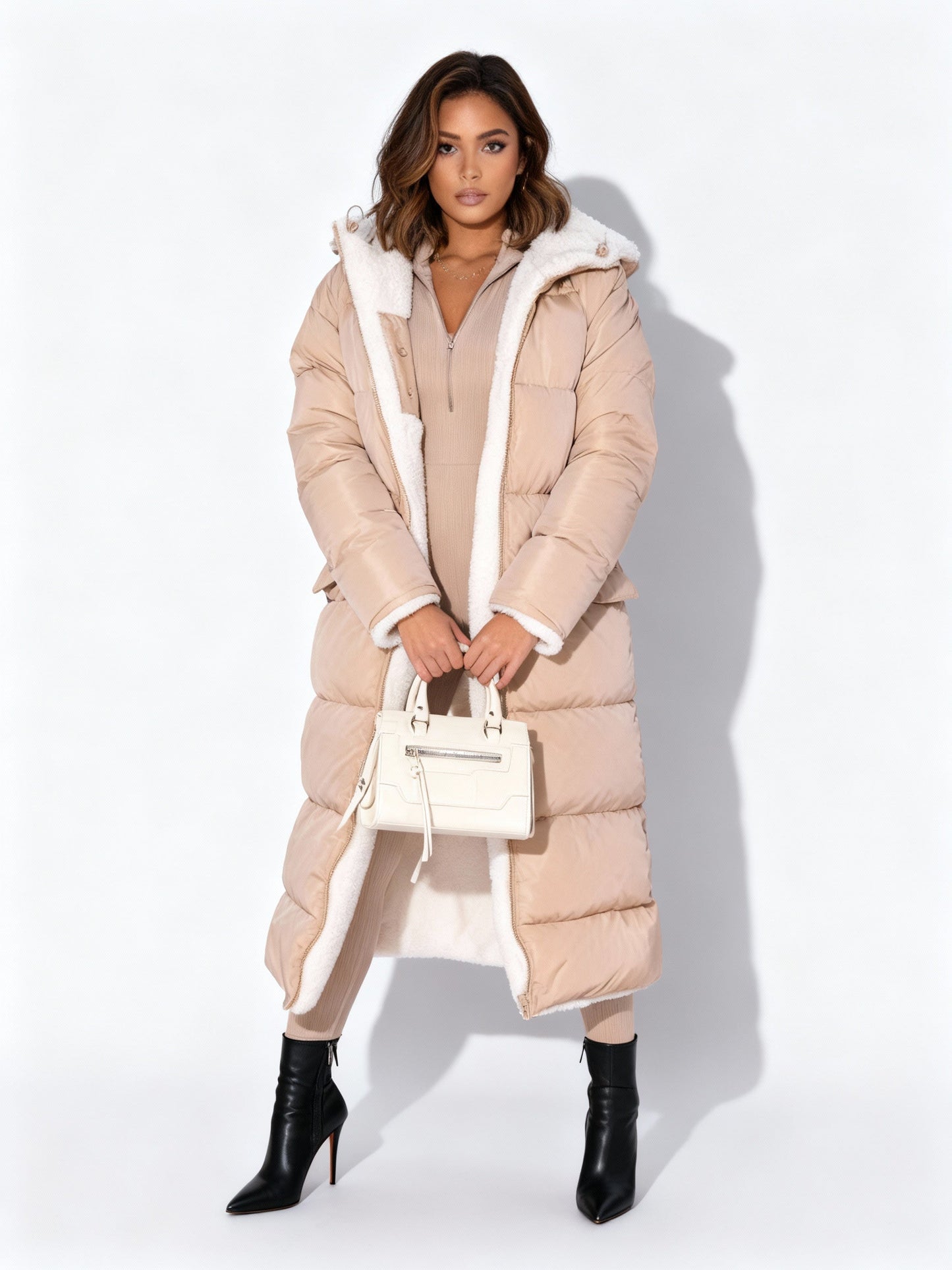 Veste réversible femme chaude hiver