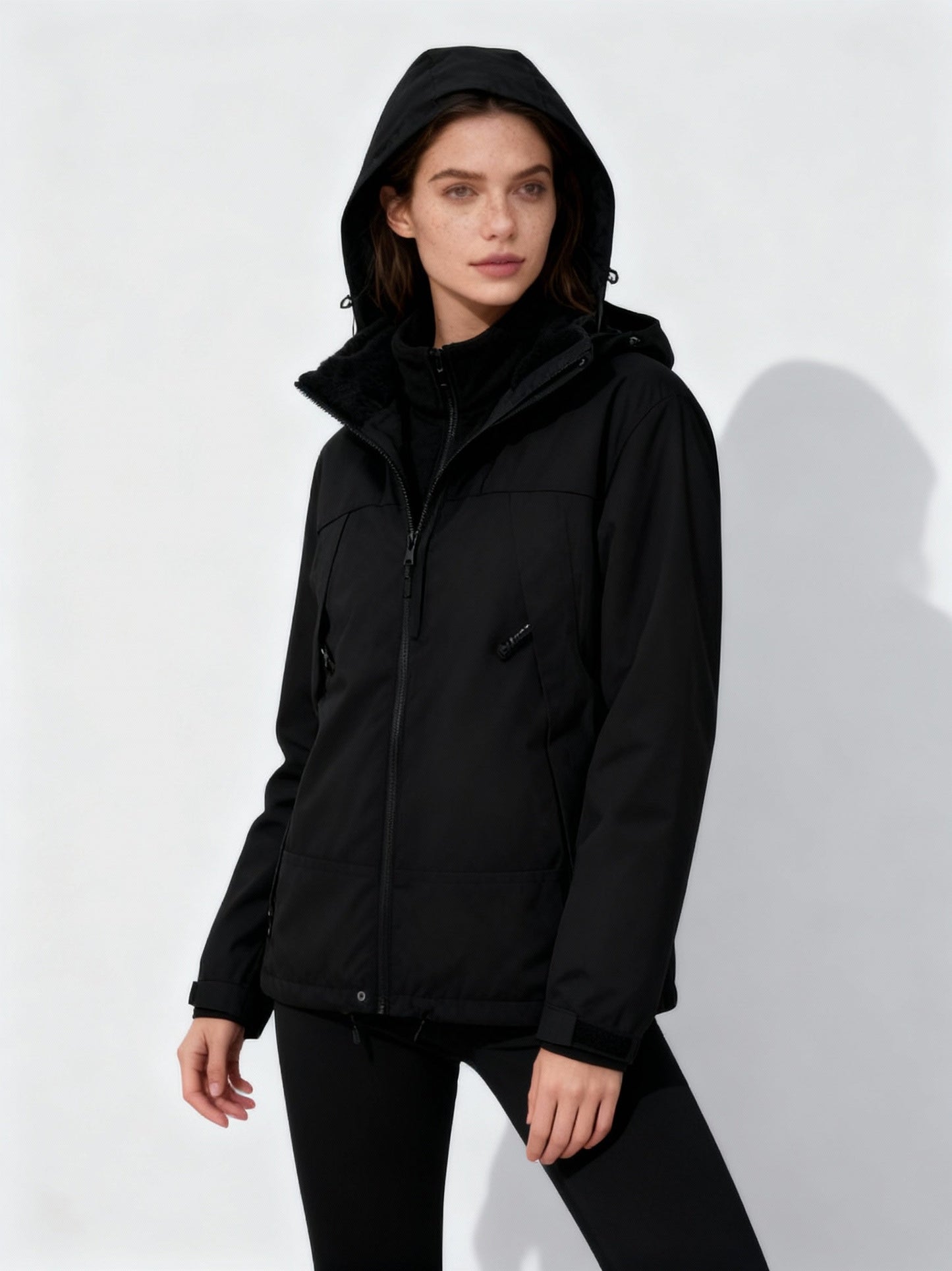 Veste polaire pratique chaude à capuche