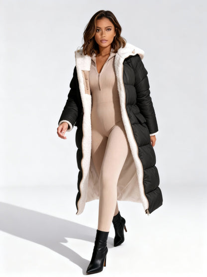 Veste réversible femme chaude hiver