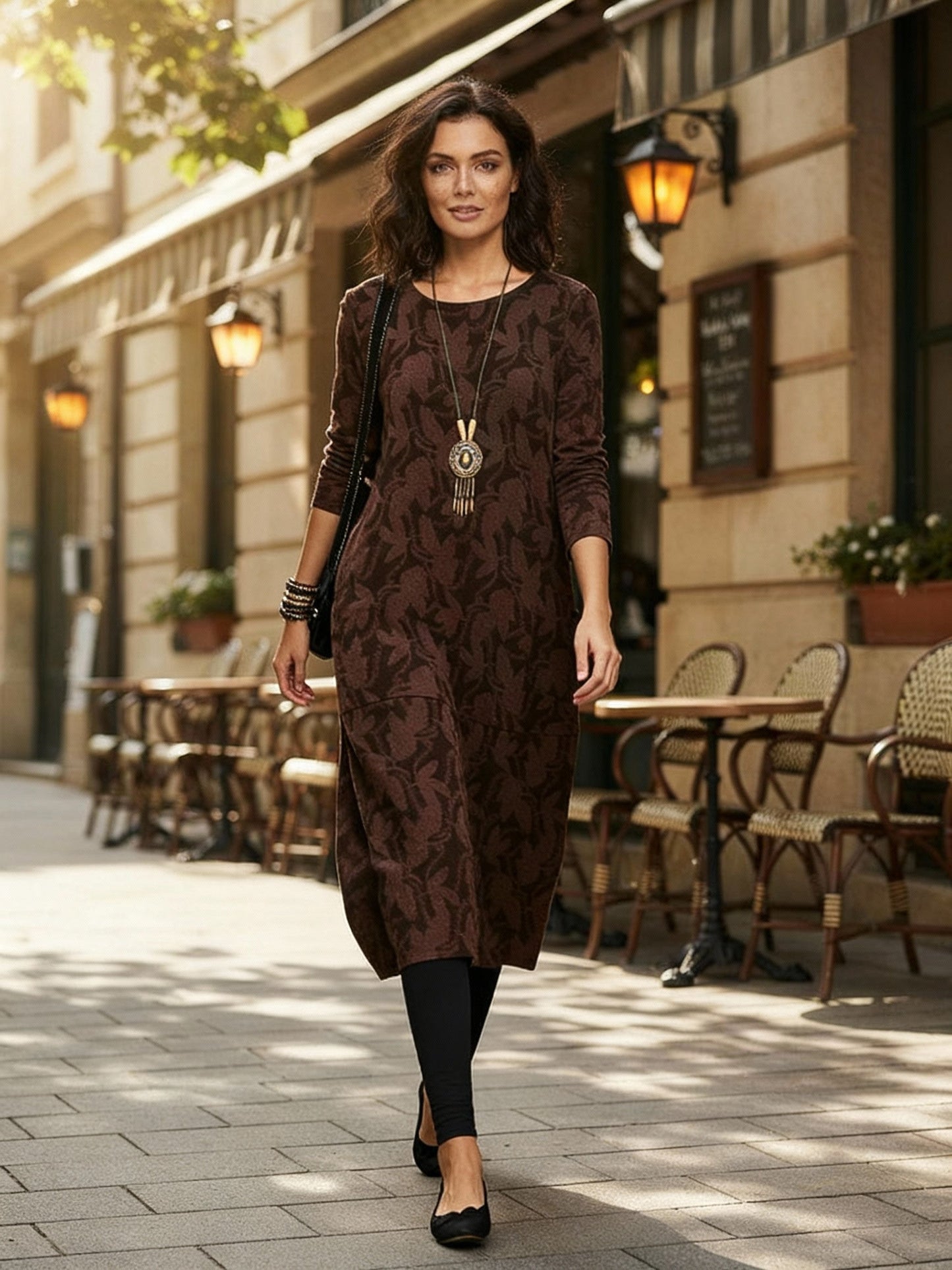 Robe d'hiver longue et élégante pour femme