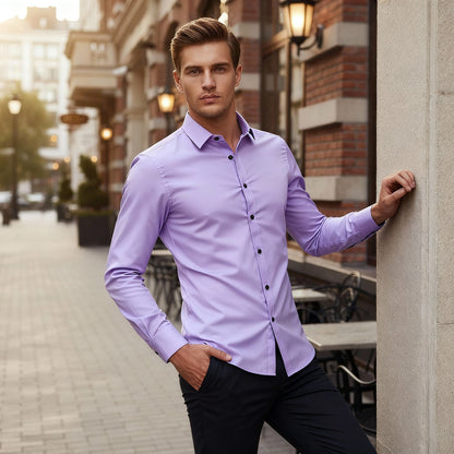 Chemise stretch facile à repasser et confortable