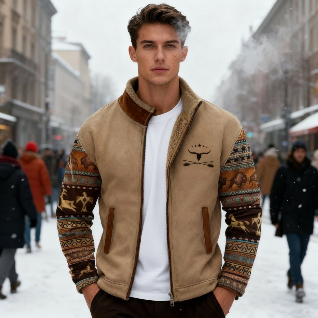 Herren Fleecejacke Leicht Isoliert Warm - IdealeKleiden
