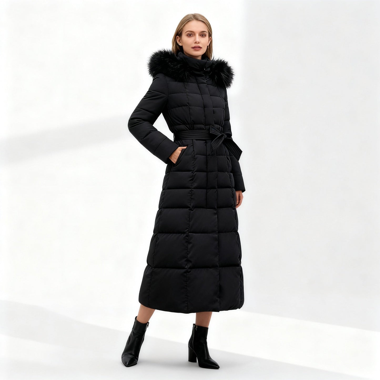 Manteau d'hiver femme chaud isolant élégant