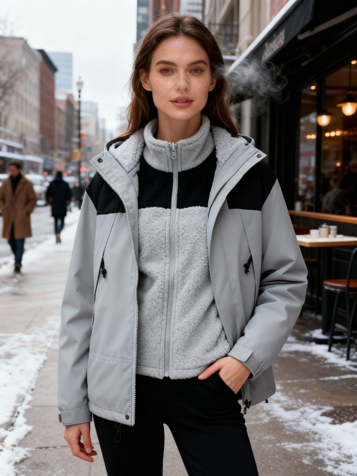 Veste d'hiver chaude pour femme avec isolation thermique