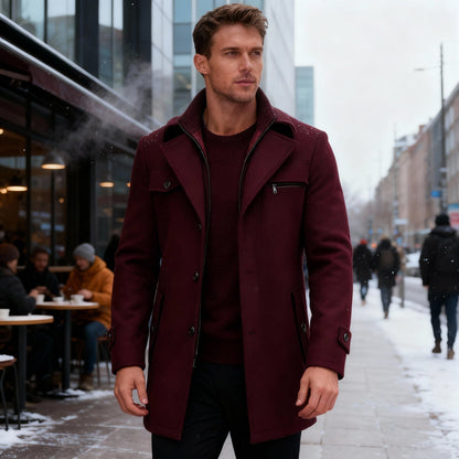 Manteau d'hiver élégant imperméable pour homme