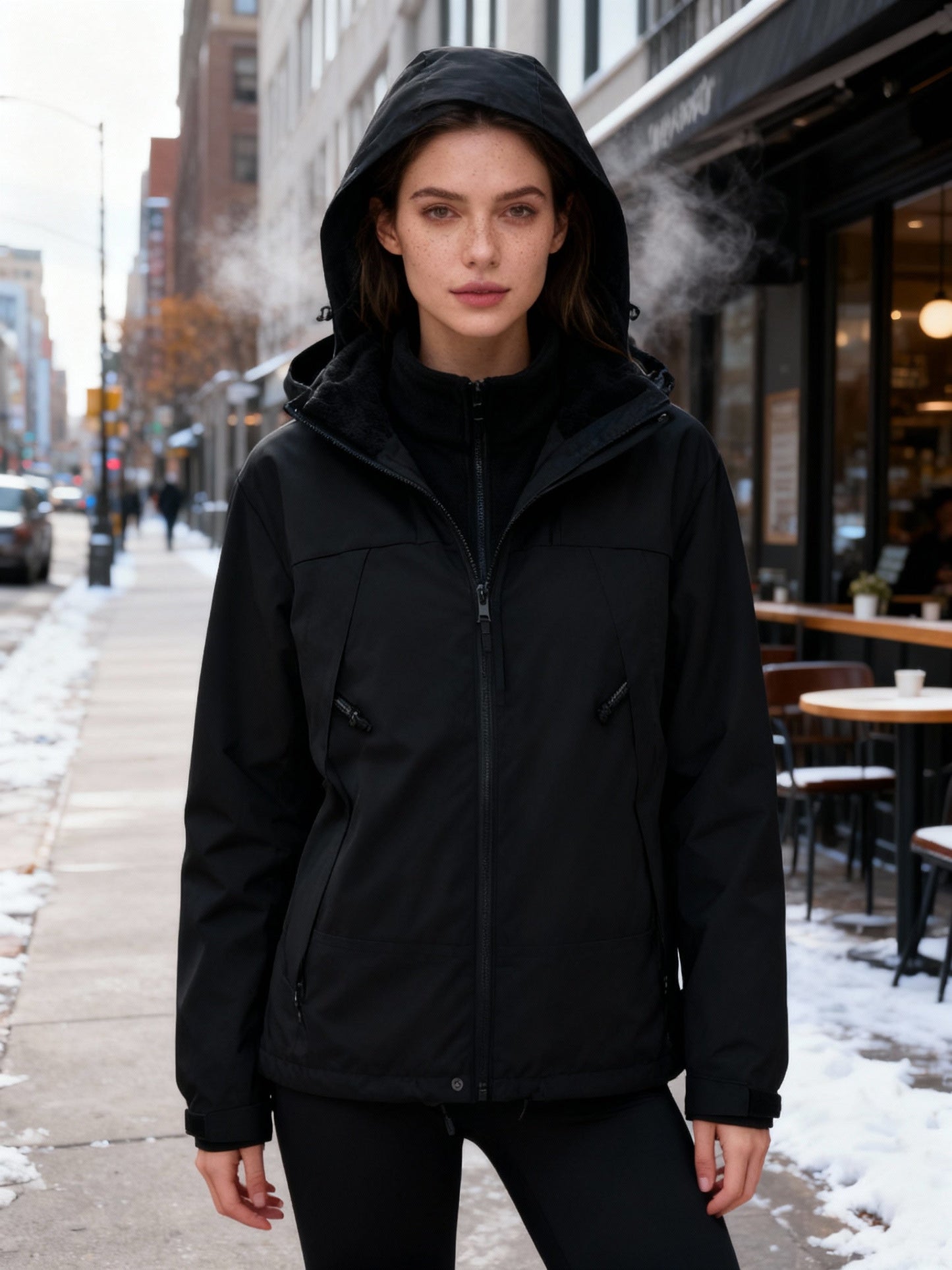 Veste d'hiver chaude pour femme avec isolation thermique