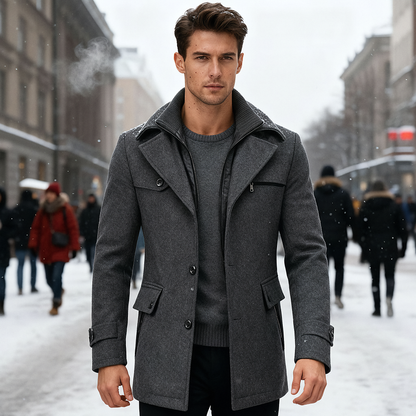 Manteau d'hiver élégant imperméable pour homme