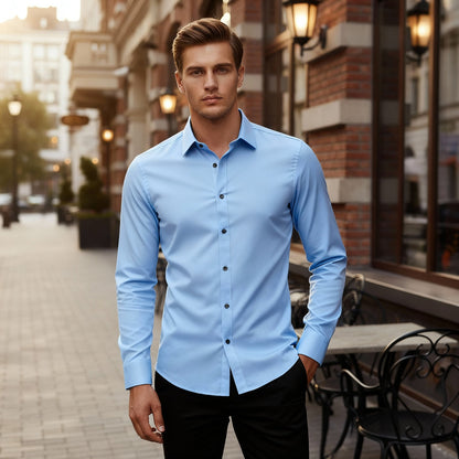 Chemise stretch facile à repasser et confortable