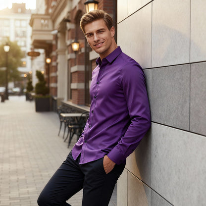 Chemise stretch facile à repasser et confortable