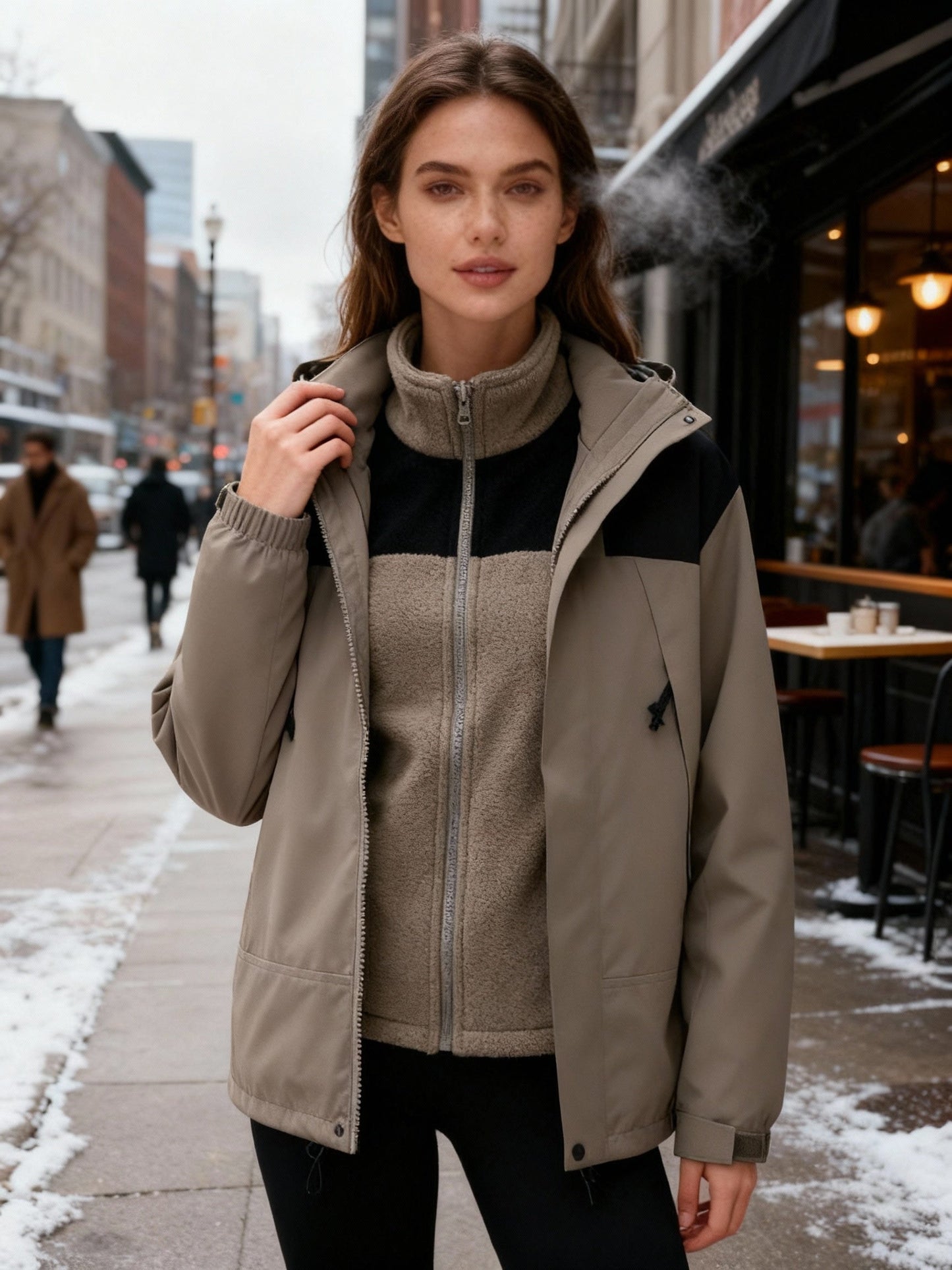 Veste d'hiver chaude pour femme avec isolation thermique