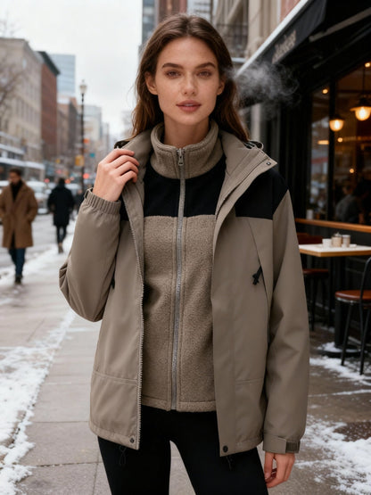 Veste d'hiver chaude pour femme avec isolation thermique