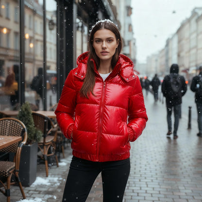 Veste d'hiver imperméable pour femme, chaude et élégante