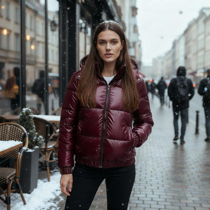 Veste d'hiver imperméable pour femme, chaude et élégante