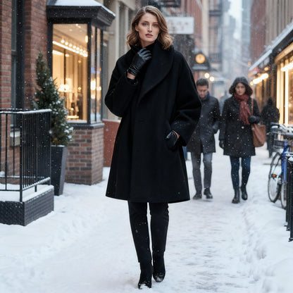Manteau d'hiver élégant pour femme, coupe-vent