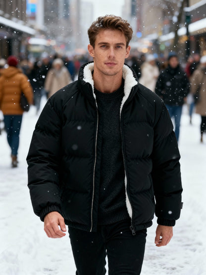 Veste d'hiver thermique Doublée Chaude Isolée Homme