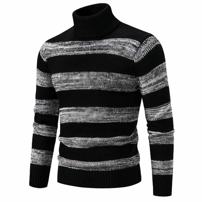 Pull en maille élégant pour homme - Patchwork moderne