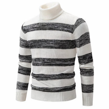 Pull en maille élégant pour homme - Patchwork moderne