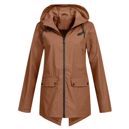Veste de pluie femme automne élégante imperméable