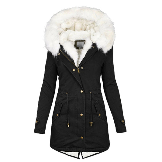 Warme Winterjacke Damen Stilvoll - IdealeKleiden