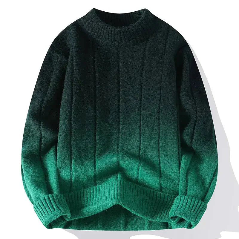 Pull en maille bicolore homme moderne