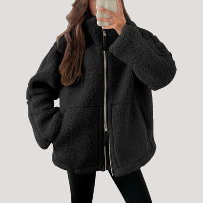 Veste polaire Teddy chaude et confortable pour femme