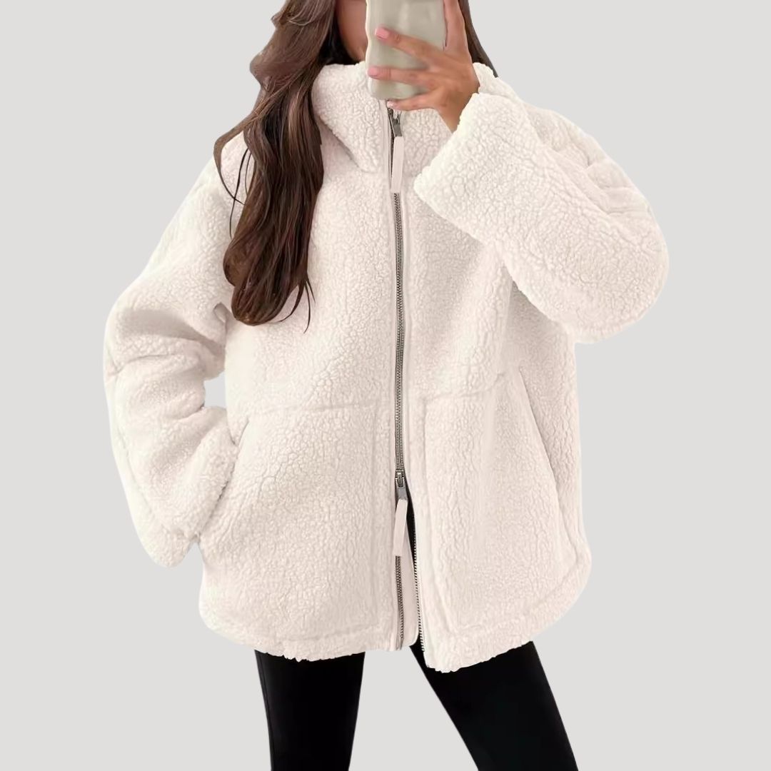 Veste polaire Teddy chaude et confortable pour femme