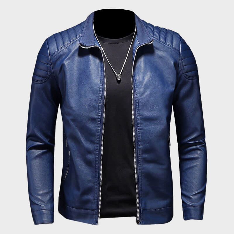 Blouson en cuir élégant style Grant Maverick
