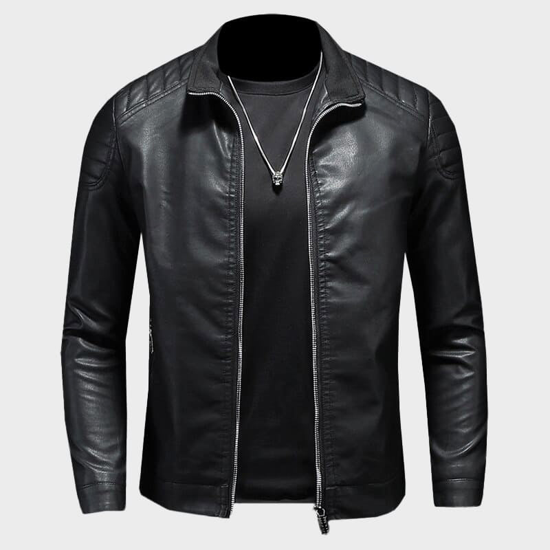Blouson en cuir élégant style Grant Maverick