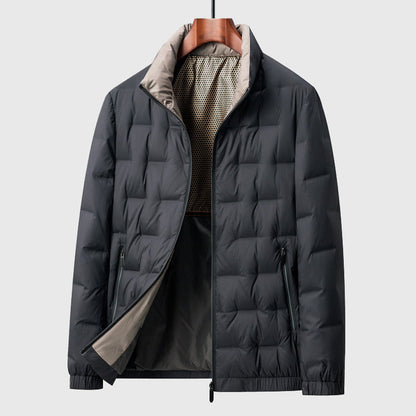 Veste matelassée chaude et isolée pour homme, avec col montant