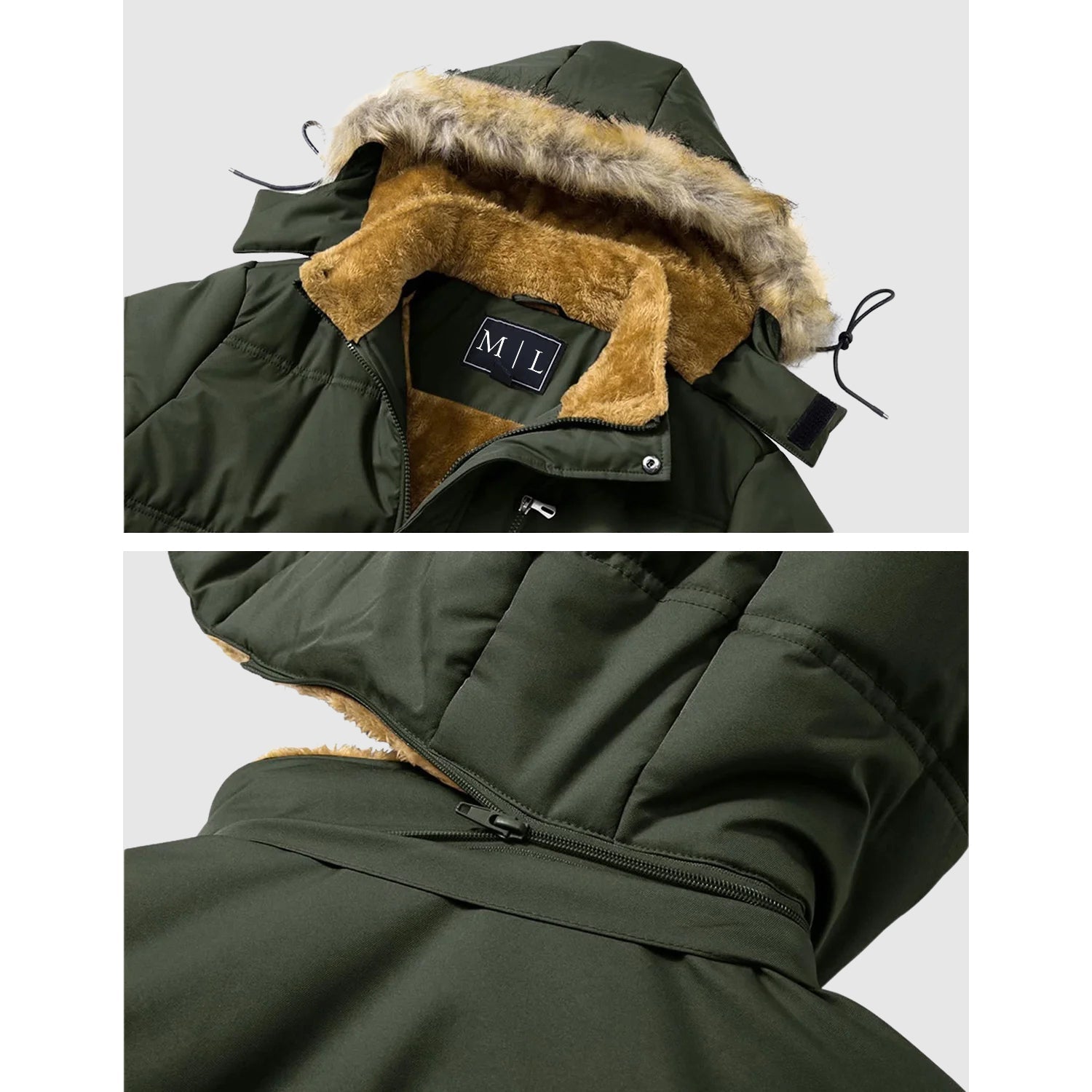 Warme Fleecejacke Grant Shield - IdealeKleiden