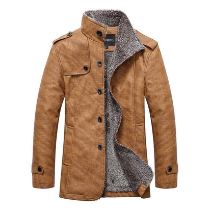 Veste d'hiver homme chaude isolée col montant