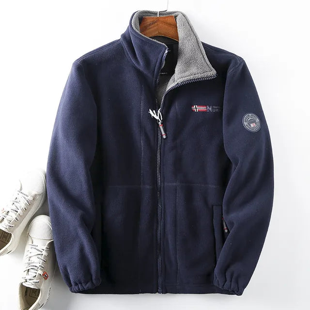 Veste chaude en polaire sherpa pour l'hiver