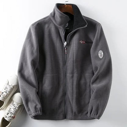 Veste chaude en polaire sherpa pour l'hiver