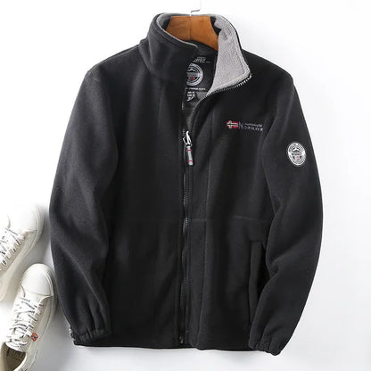 Veste chaude en polaire sherpa pour l'hiver