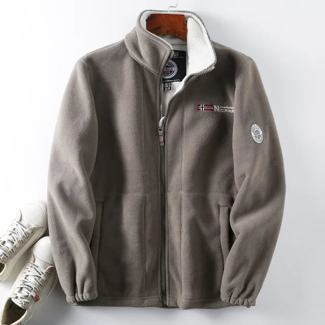 Veste chaude en polaire sherpa pour l'hiver