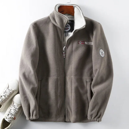 Veste chaude en polaire sherpa pour l'hiver