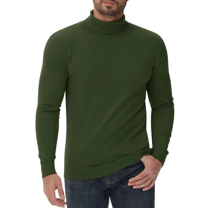 Pull col roulé homme coupe ajustée moderne