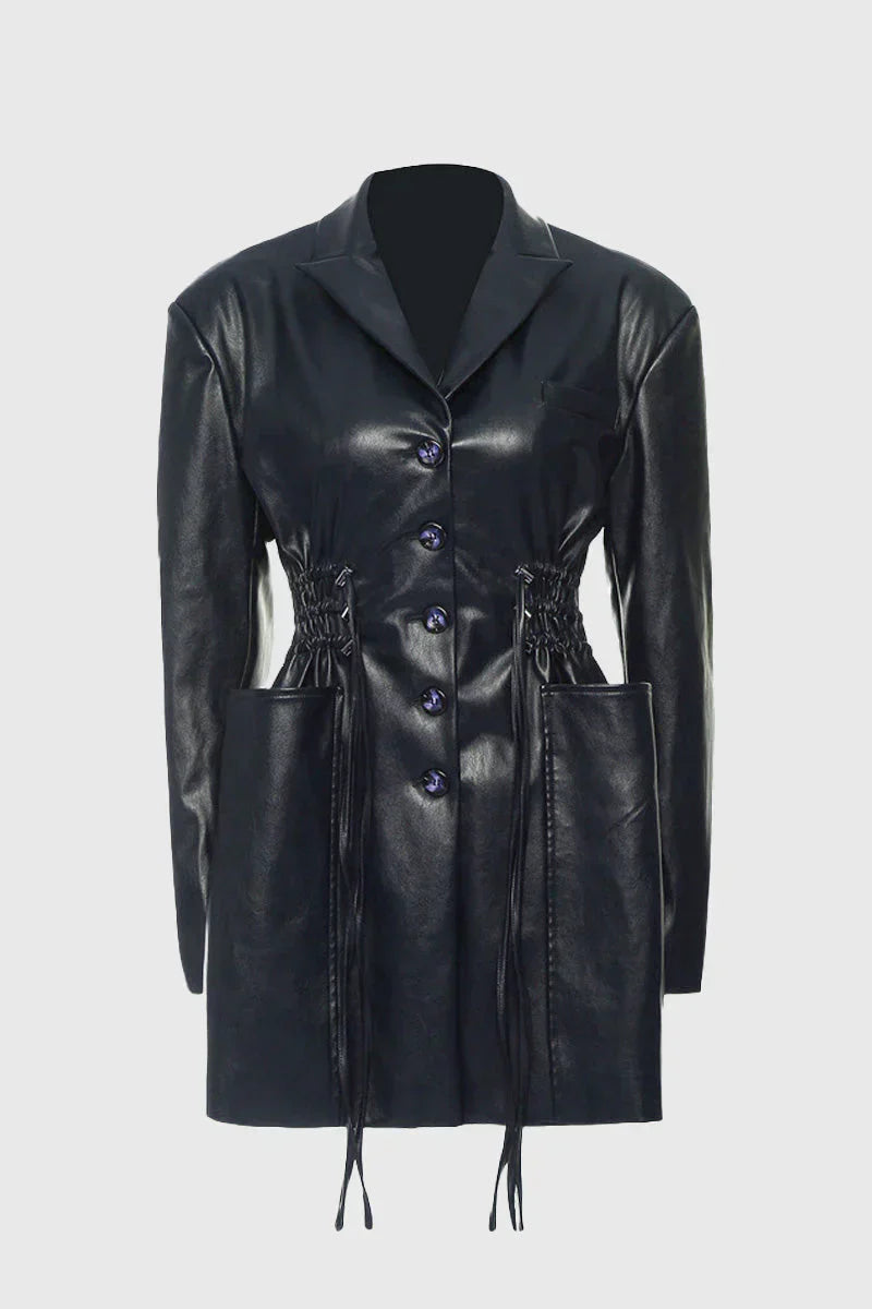 Longue veste pour femmes avec poches