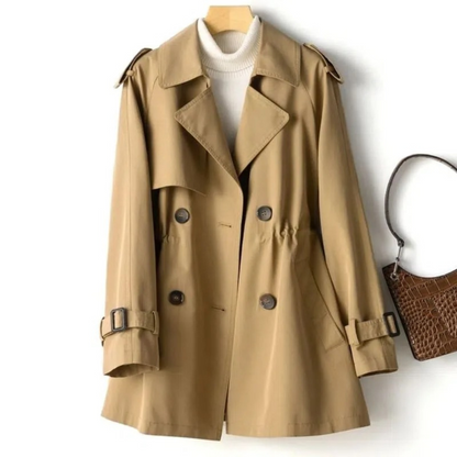 Élégant trench-coat long pour femme à la mode