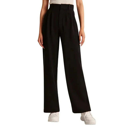 Hohe Hose Weite Bein Damenhose - IdealeKleiden