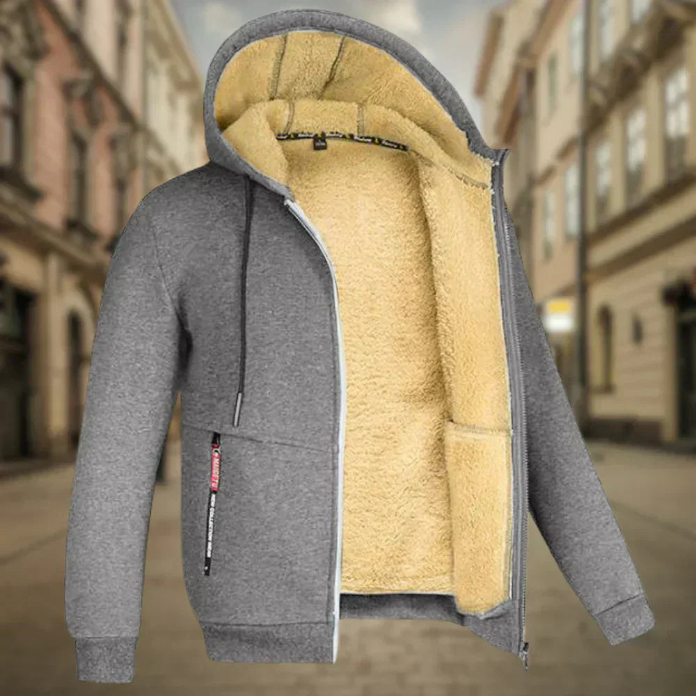 Veste polaire chaude pour homme Hiver