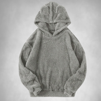 Sweat à capuche polaire homme chaud confortable aspect peluche