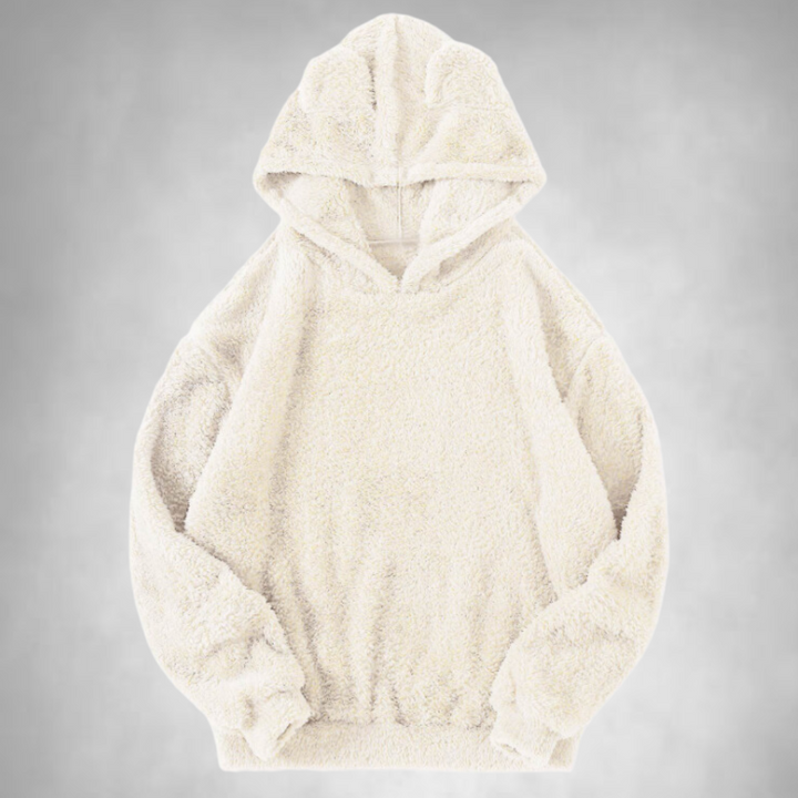 Sweat à capuche polaire homme chaud confortable aspect peluche