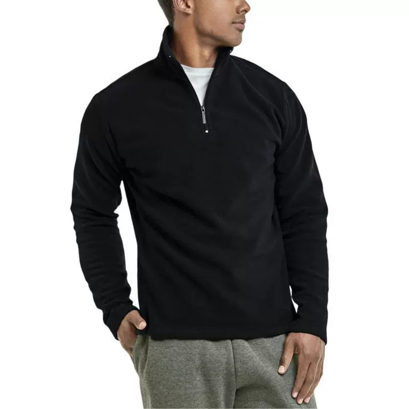 Herren Fleece Pullover Reißverschluss - IdealeKleiden