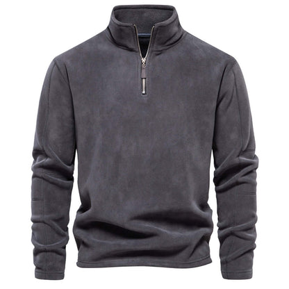 Polaire homme à demi-zip