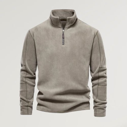 Polaire Homme Manches Longues Col Zippé