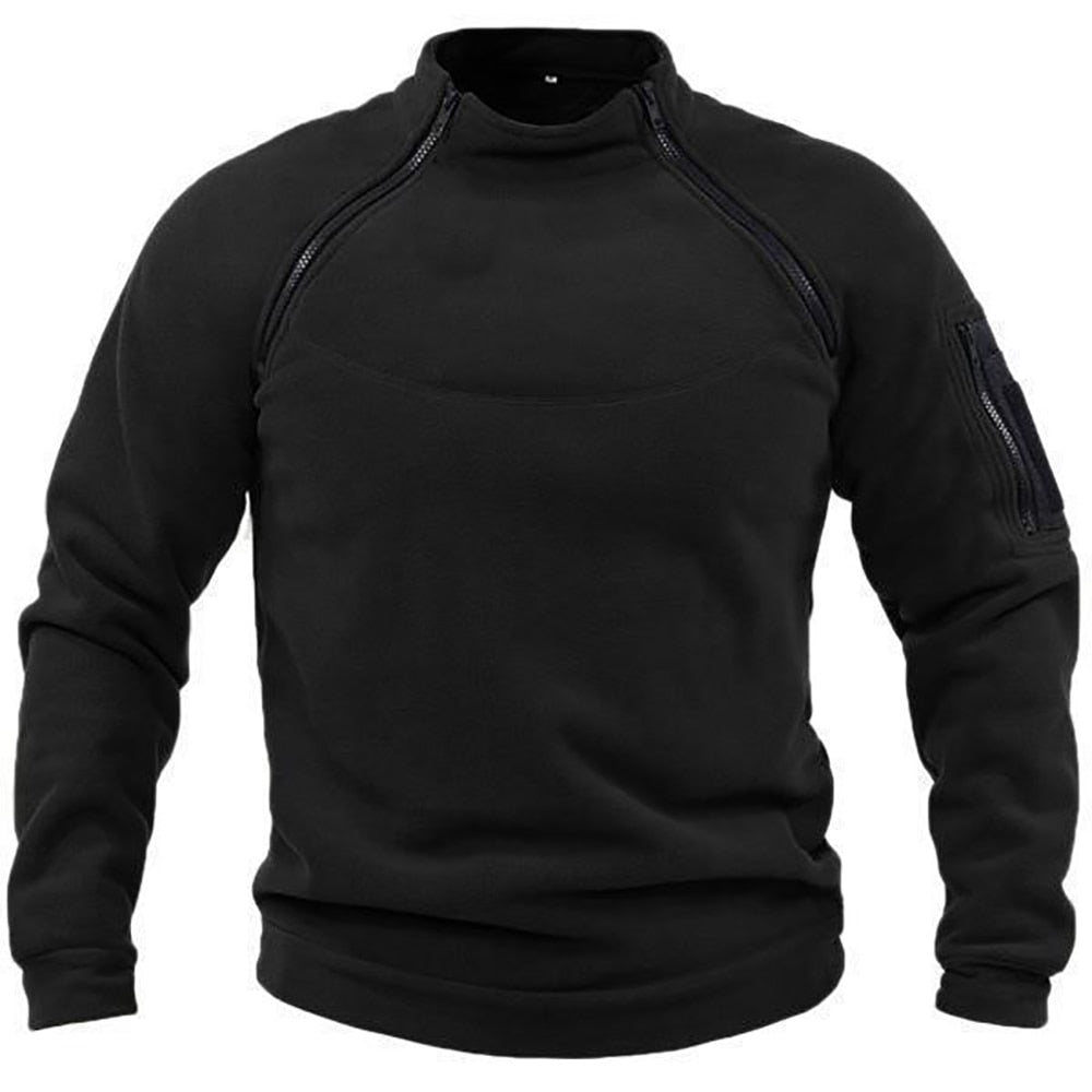 Herren Fleece Pullover Warm Halbzipper Outdoor - IdealeKleiden