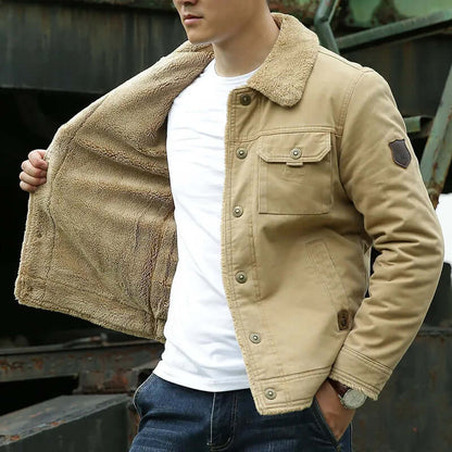 Veste d'hiver pour homme Polaire Chaude Isolée